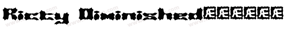 Ricty Diminished字体转换